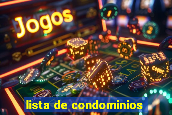 lista de condominios